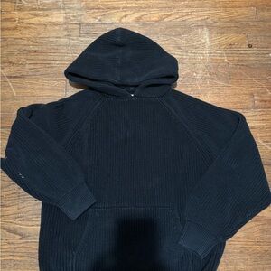 Men's Black Hooded knit Sweater